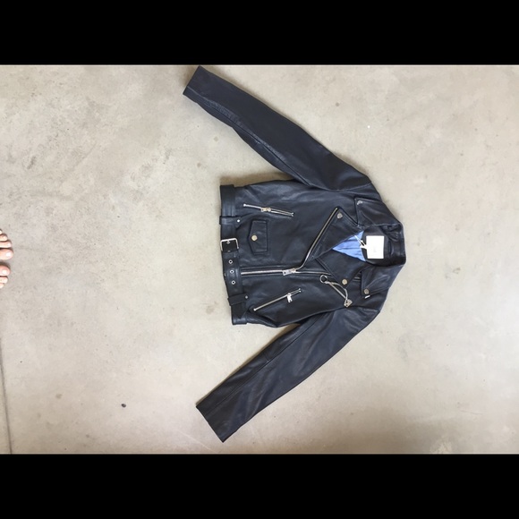 Maje Leather Jacket - Picture 8 of 11
